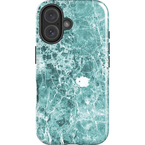 Crushed Turquoise iPhone 16 Magsafe Impact Case